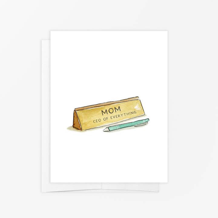 Carte de vœux - Maman, PDG de tout - Carte de fête des mères pour la vente par emmy+olly