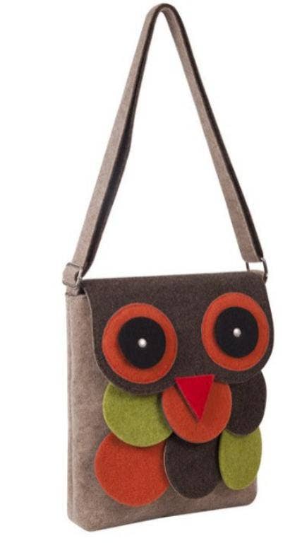 Chenson & Gorett - Wholesale Top Handle Bag - Women's - Owl Design Bag with Embroidered Felt. B2B Sale 579472