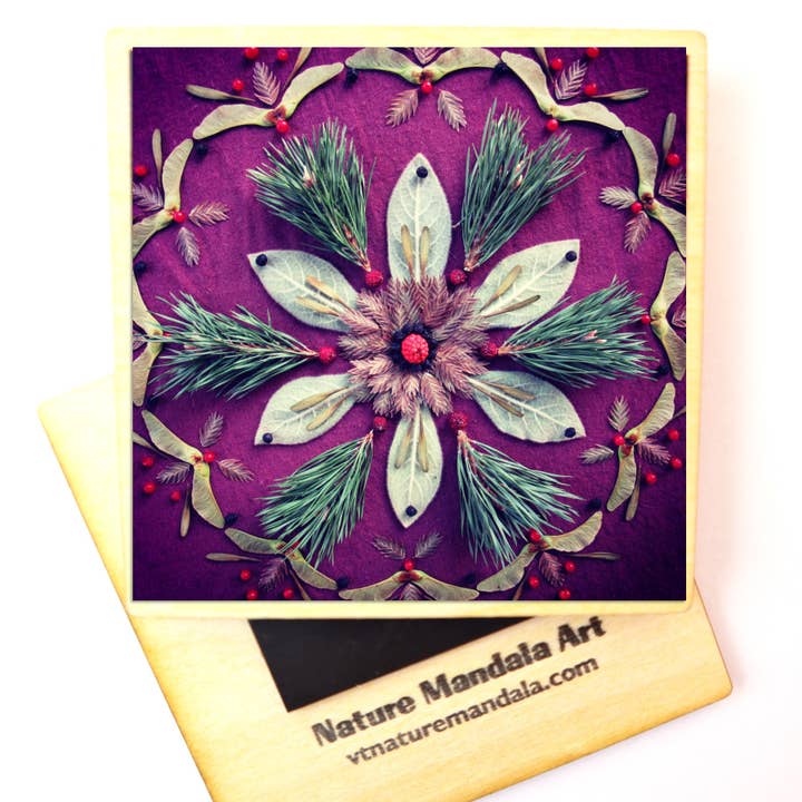 Nature Mandala Art - Wholesale Magnet - Nature / Flower Mandala Magnets :: 10 Designs10