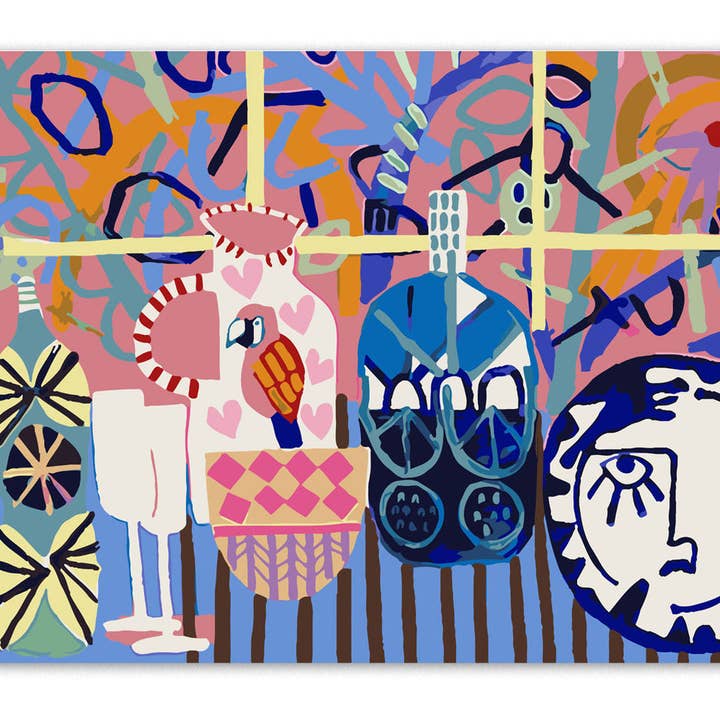 Journey Of Something AU & EU - Wholesale DIY craft kit - Paint by Numbers - Kitchen Window4