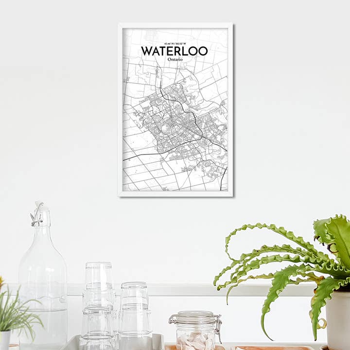 OurPoster.com - Wholesale Poster - Waterloo City Map Poster51