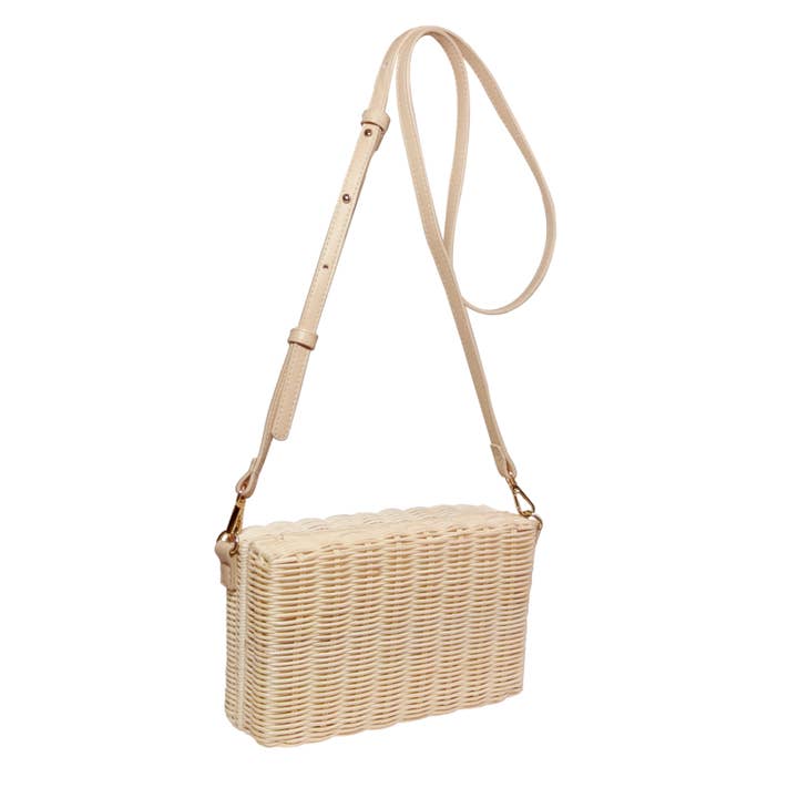 Bolso bandolera de mimbre de ratán para venta al por mayor de Beach'd