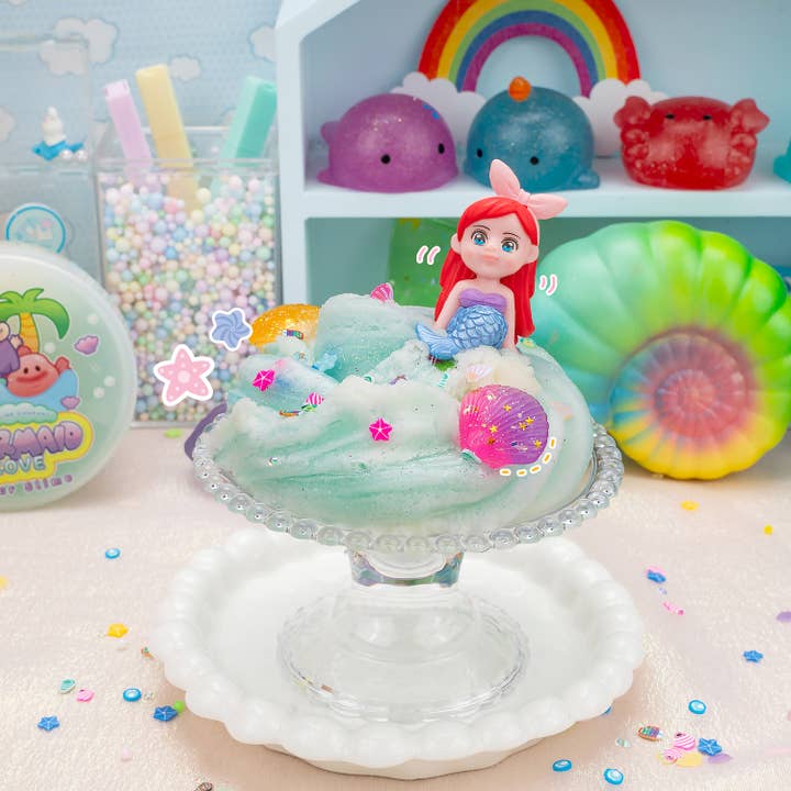 Kawaii Slime Company - Wholesale Putty/Slime - Kids - Mermaid Cove Clear Slime (4pcs/case)2