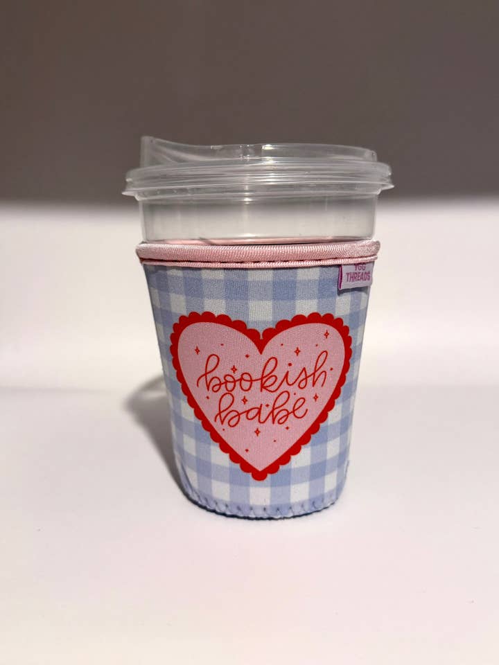 Orange Bookish Babe Iced Coffee Drink Sleeve - Small for wholesale by YGG Threads