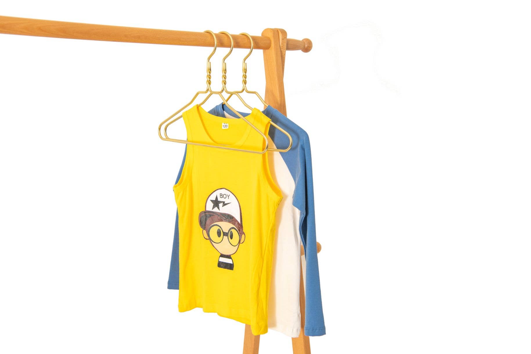 Quality Hangers - Wholesale Clothes Hangers - AL21 - 14" Junior size Gold Aluminum Hangers - 100 Hangers7