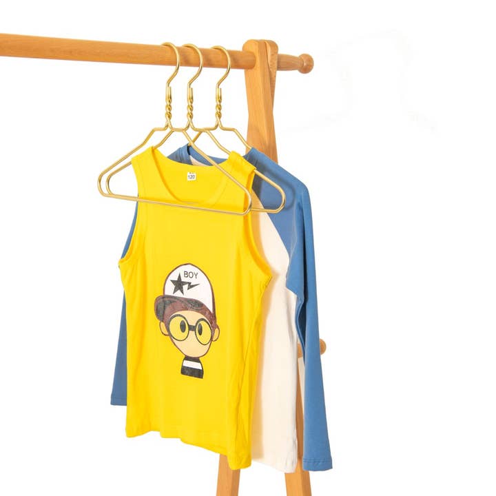 Quality Hangers - Wholesale Clothes Hangers - AL21 - 14" Junior size Gold Aluminum Hangers - 100 Hangers7