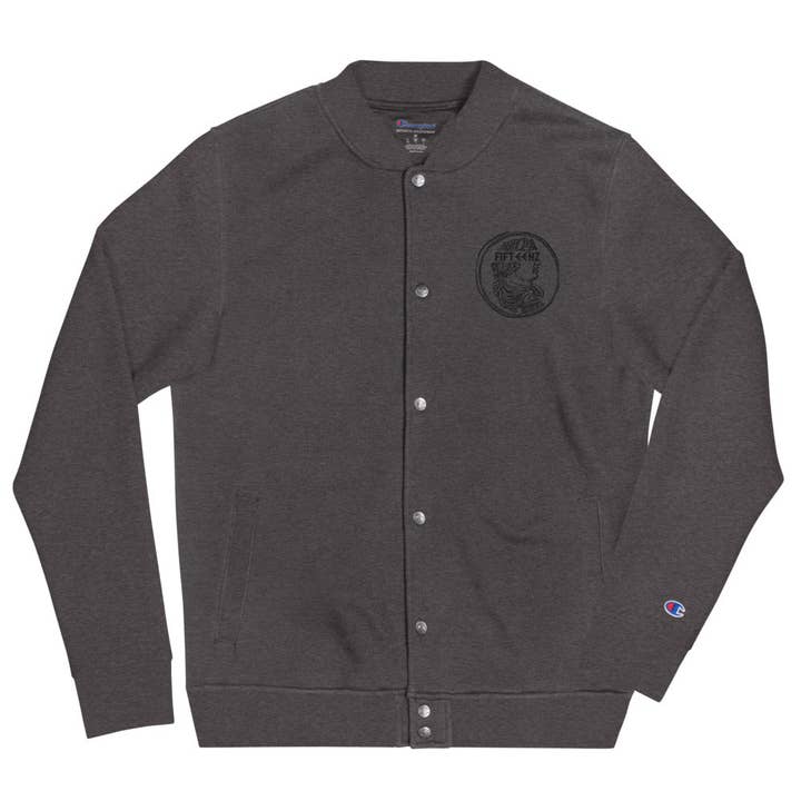 Fifteenz Champion Bomberjack met geborduurde muntpatch voor wholesale door Fifteenz Clothing