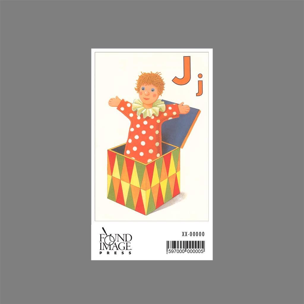 Found Image Press - Wholesale Sticker - Sticker KF-960 J is for Jack in the Box1