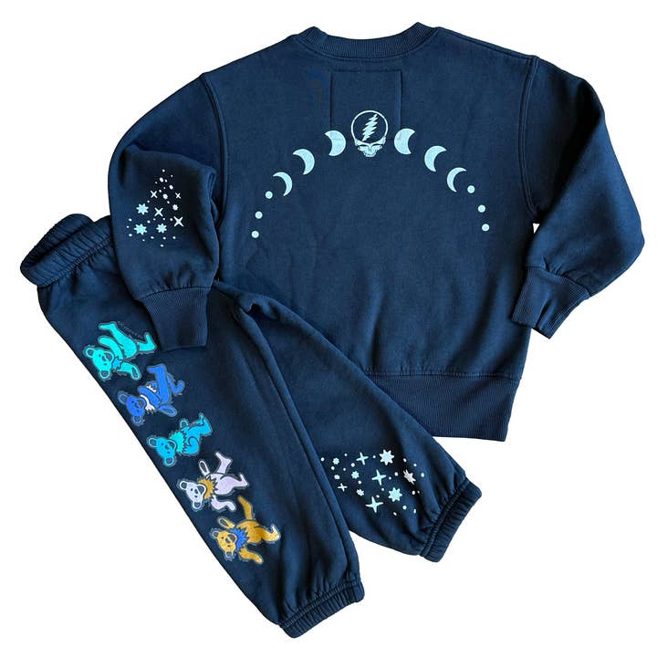 Rowdy Sprout - Wholesale Graphic Sweatshirt - Women's - Grateful Dead Moons Black Crewneck3