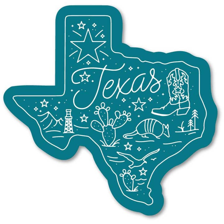 Made in Texas Co. - Wholesale Sticker - Around Texas Decal2