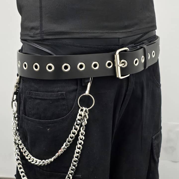 BT227 BREDE 1 RIJ OOGJE RING WED 1 3/4" BREED voor wholesale door Funk Plus