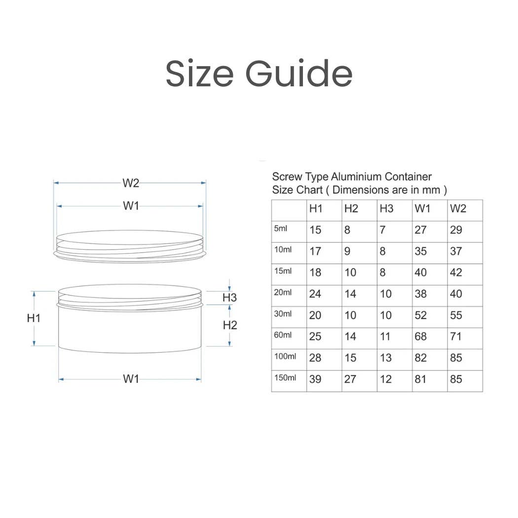 Aromachology - Wholesale Travel Container - Tin Container with Lid 10 ml1