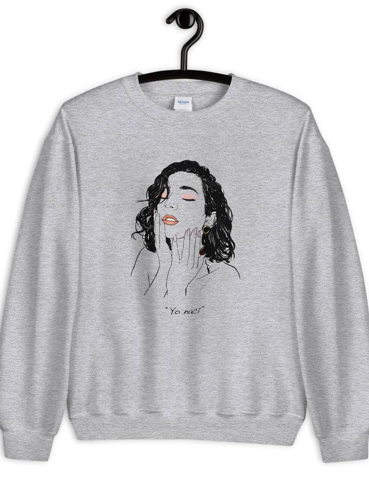 Camisola Lola Rodríguez unissex por atacado de El loco del Pelo Rizo