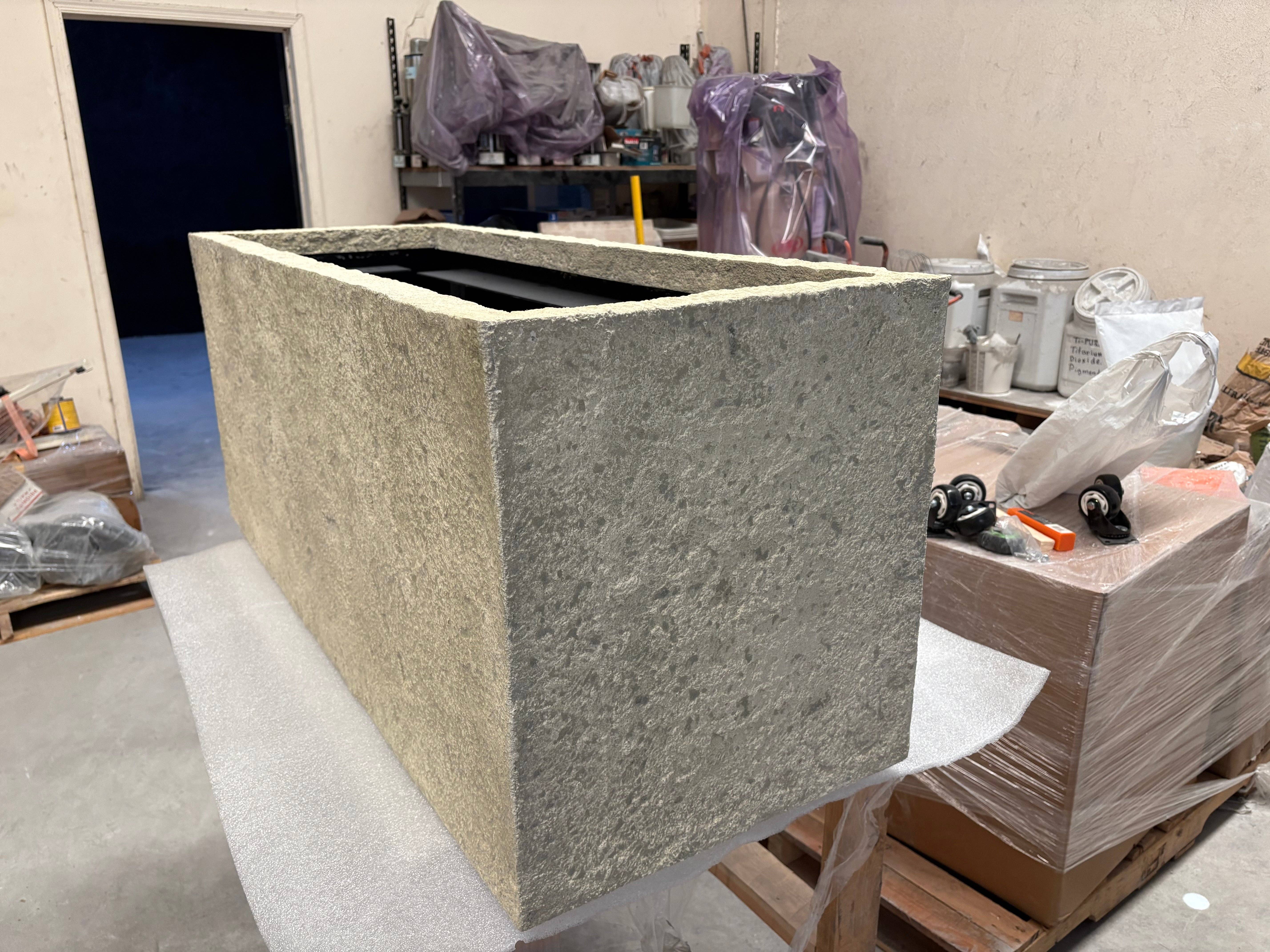 Tikal Composite Designs - Wholesale Planter Box - Faux Stone Planter - Custom Sizes Available2