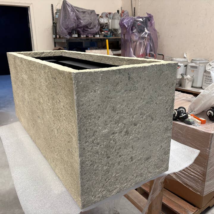 Tikal Composite Designs - Wholesale Planter Box - Faux Stone Planter - Custom Sizes Available2