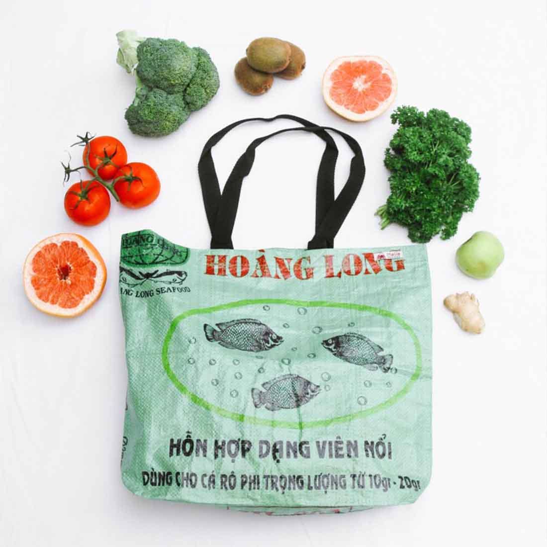 Malia Designs - Wholesale Grocery/Shopping Bag - Green Recycled Shopping Tote -  Sustainable Beach Tote1