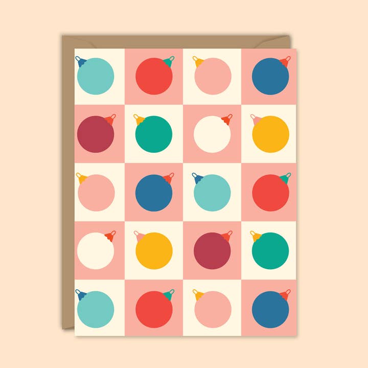 Carte de décorations de Noël modernes pour la vente par MELLOWWORKS