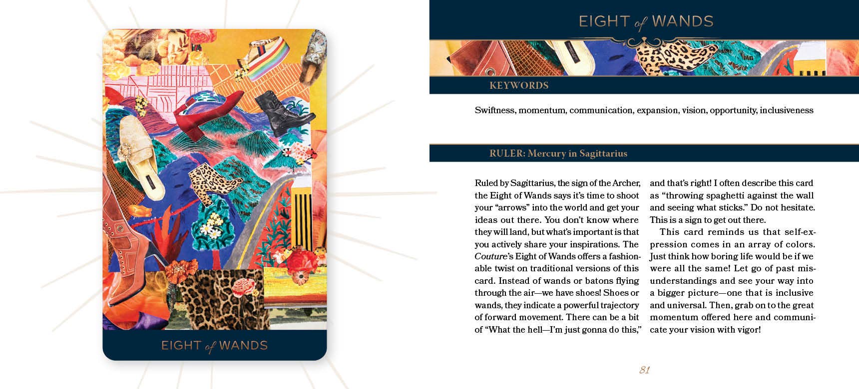 REDFeather - Vente Cartes de tarot - Couture Tarot : (Coffret de tarot avec 78 cartes et livre guide)3