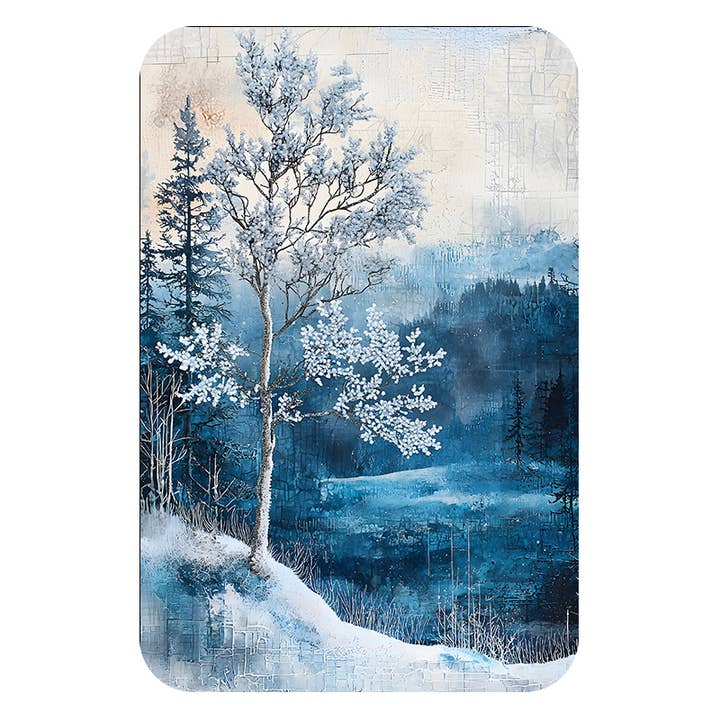 6 GICLEE GREETING CARDS " FROSTED WINTER SET # 3 " for wholesale by FINE ART CARDS AND GIFTS