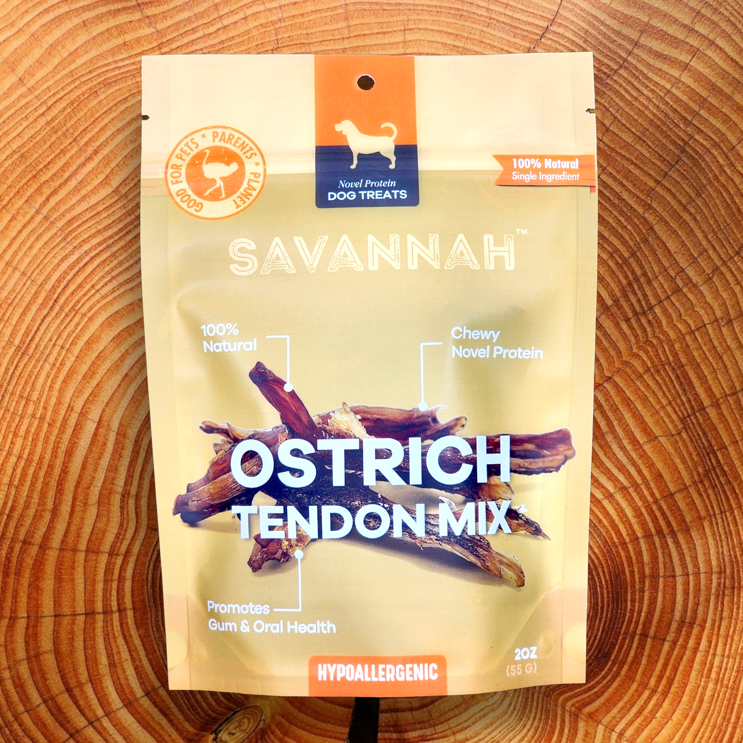 Savannah Pet Food - Wholesale Pet Treats - Dog - Ostrich Tendon Mix Single-ingredient Novel Protein Dog Treat4