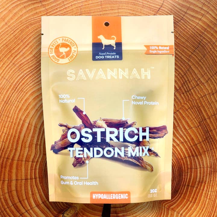 Savannah Pet Food - Wholesale Pet Treats - Dog - Ostrich Tendon Mix Single-ingredient Novel Protein Dog Treat4