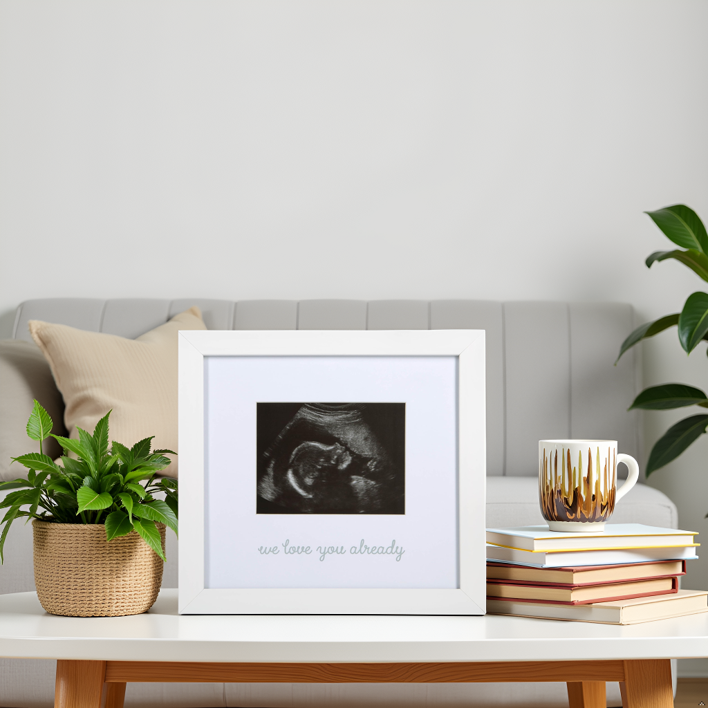 Kate & Milo - Wholesale Picture Frame - Kids & Baby - We Love You Already Sonogram Frame, White6