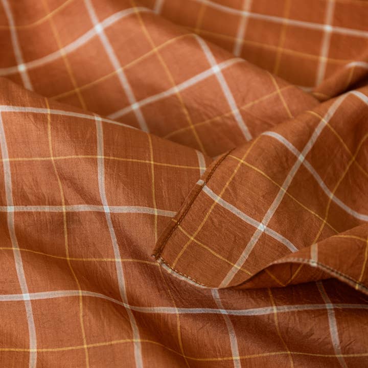 Last Chance Textiles - Wholesale Scarf - Men's - Light Silk Cowboy Scarf - Odel in Tobacco