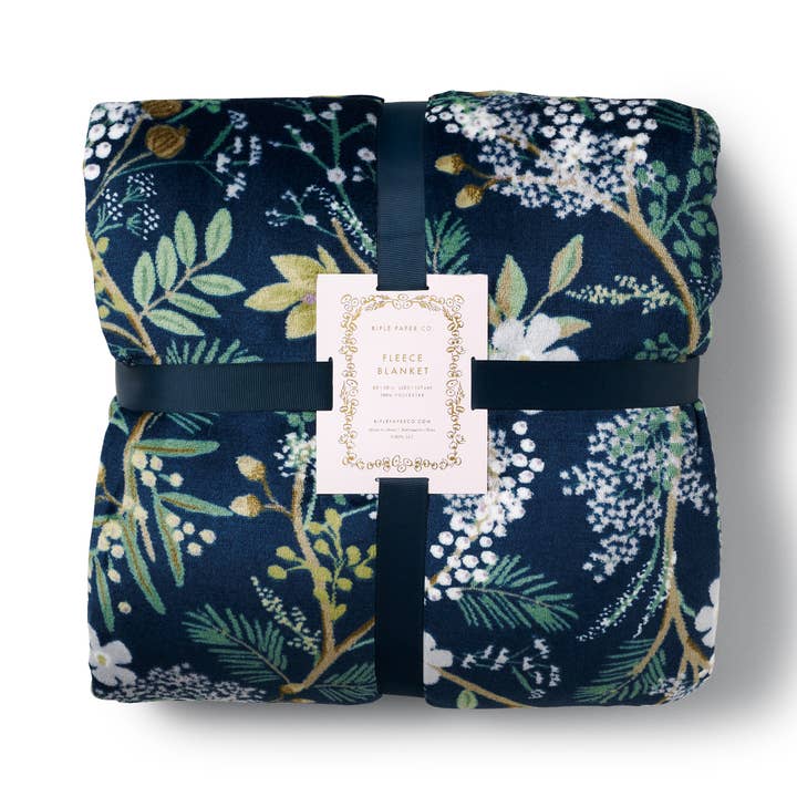 Juniper Forest Fleece Blanket for wholesale by Rifle Paper Co.