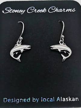 Salmon Earrings for wholesale by Alaska Life Designs LLC