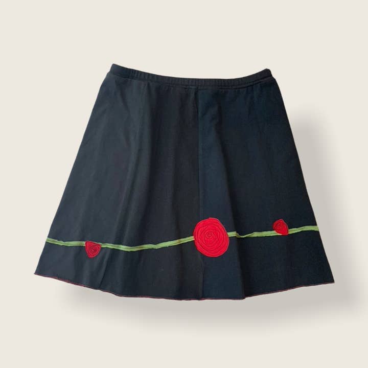 Kids Applique Skirt-Rose for wholesale by Sardine Clothing Co.