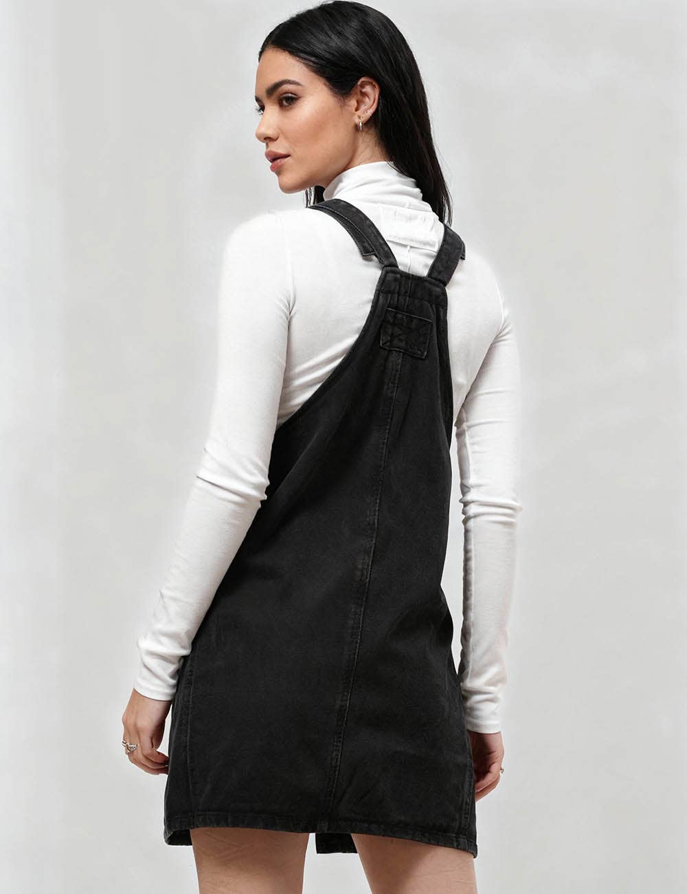 Sweetkama – wholesale Overalls – Women's – Ladies Pocket Denim Mini Overall Dress SKD5497