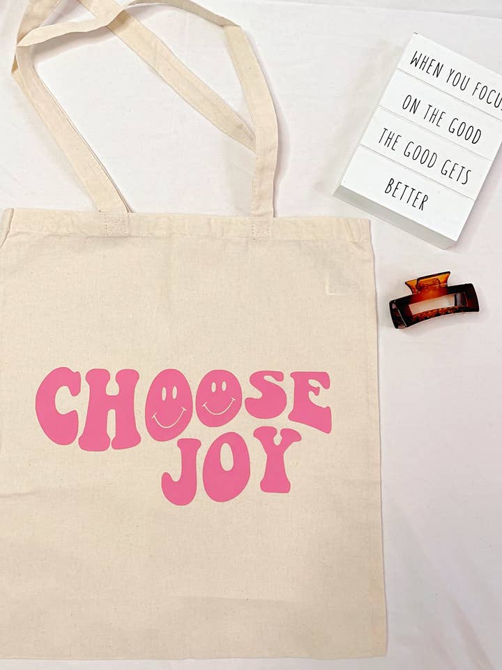 Choose Joy | tote bag for wholesale by Apparel for God LLC