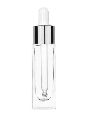 Best Bottles - Vente Supports pour huile essentielle - Flacon en verre transparent élégant avec compte-gouttes blancs — 30 ml3