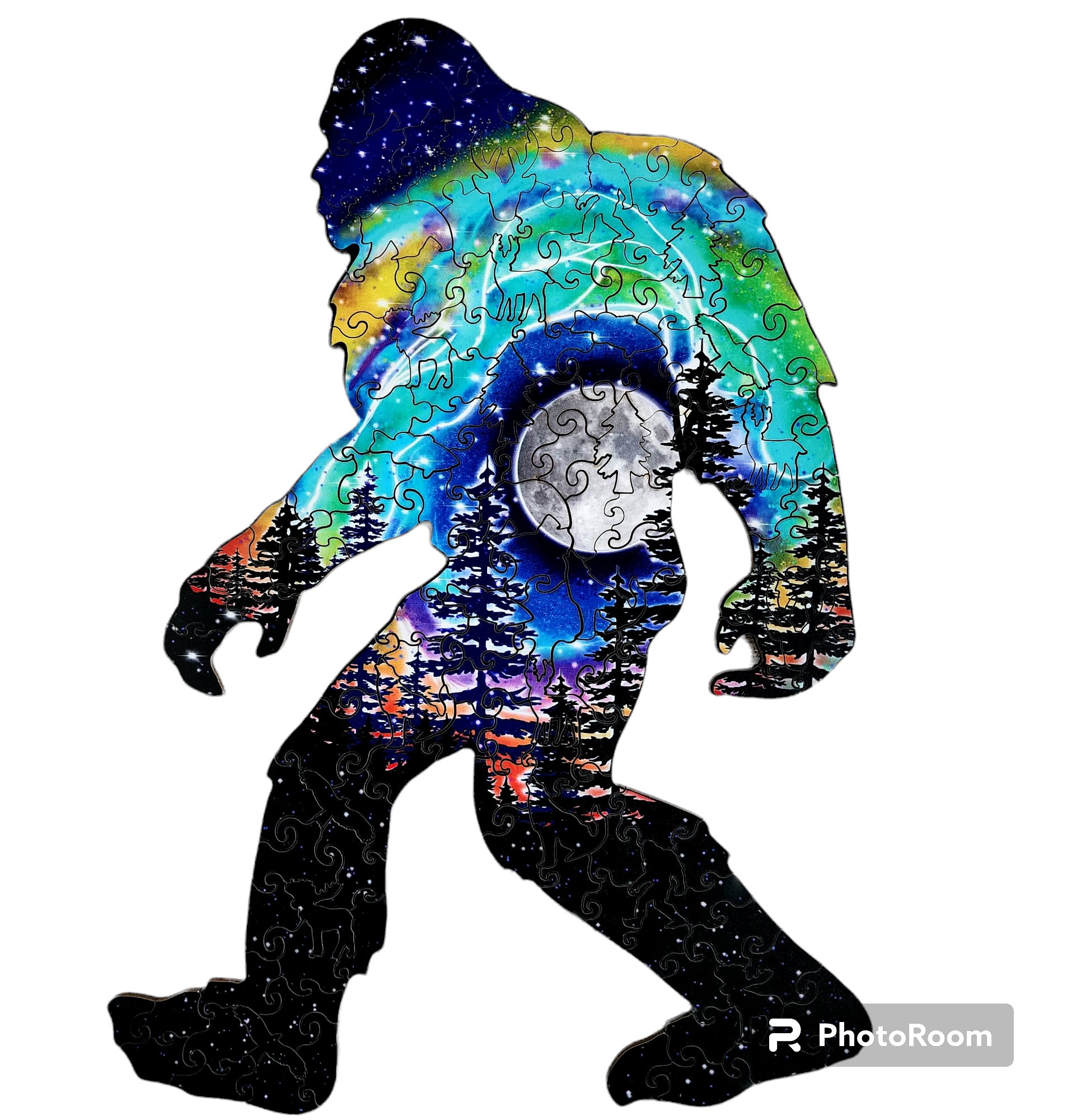 Art Factory LLC - Wholesale Puzzle - Adult - Sasquatch shape wooden puzzle5