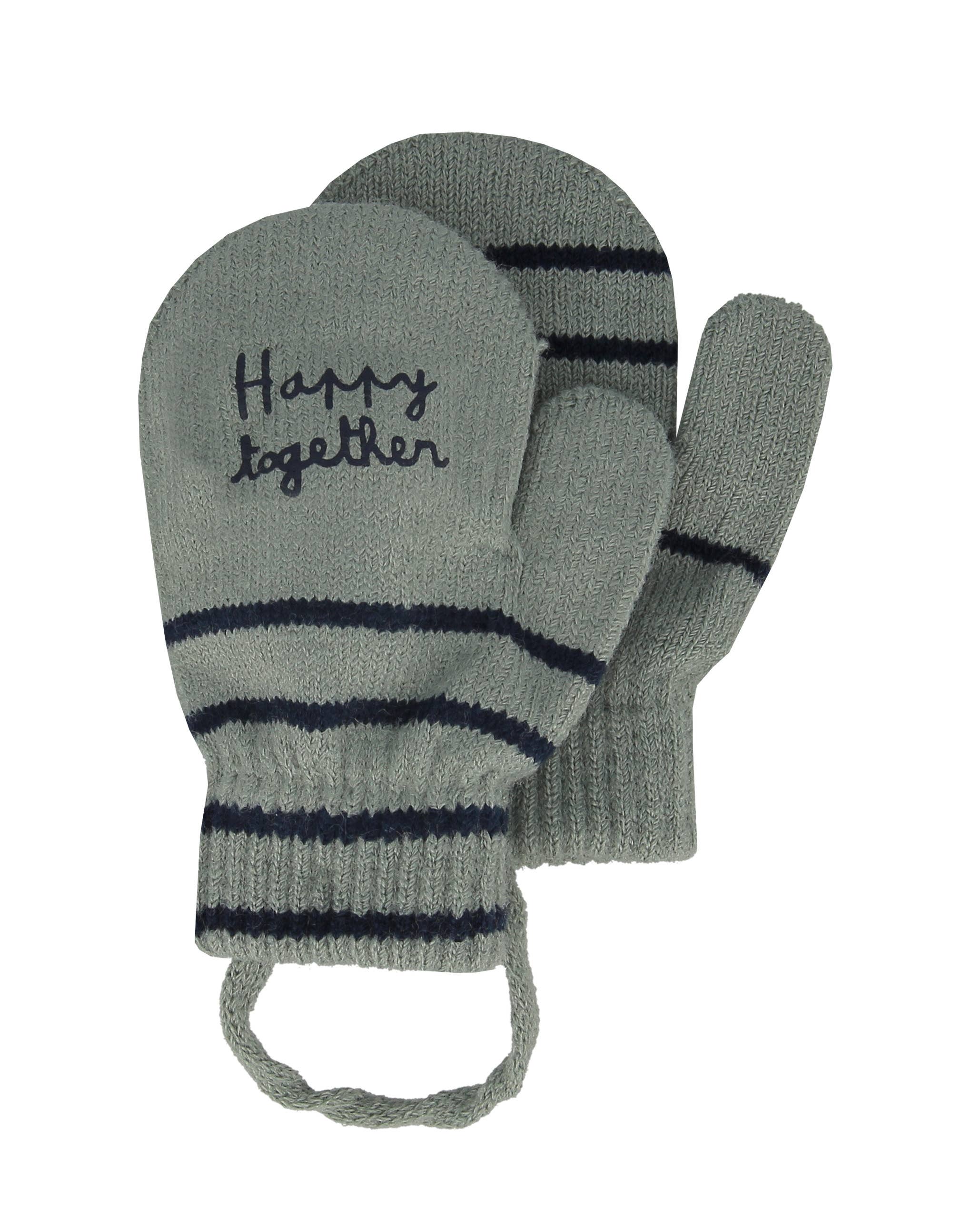 Complément Europe – wholesale Handskar - Barn – Randiga handskar med trycket Happy Together 7005894201