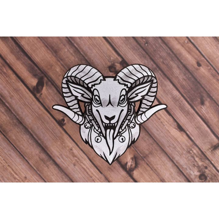 Krampus Magnet for wholesale by Teal Cicada Illustration