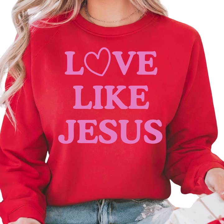 SWEATSHIRT AIME COMME JÉSUS pour la vente par The Jasper Boutique