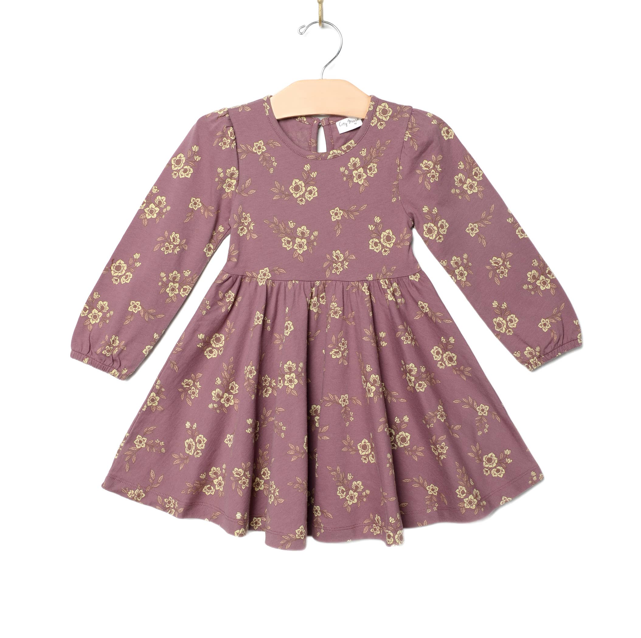 City Mouse Studio - Wholesale Dress - Kids - Twirl Dress- Orchid Blooms1