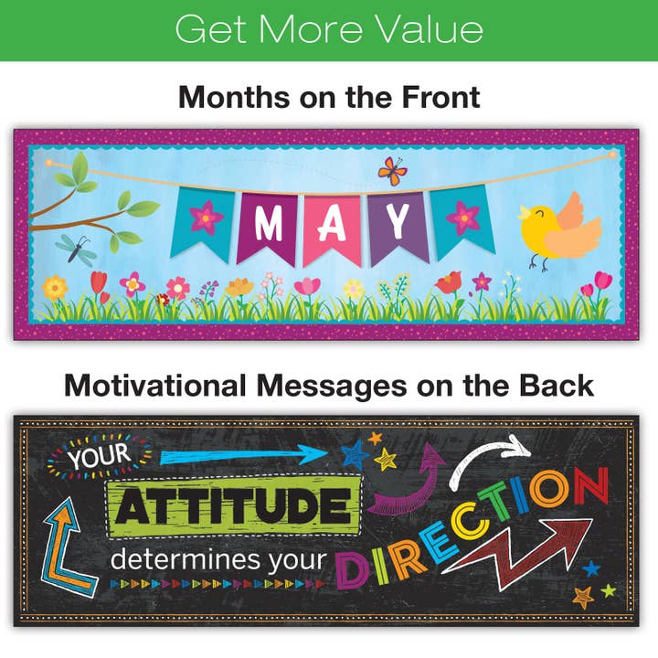 Multicoloured Classroom Banner Poster Set - GPP-0047 for wholesale on Faire