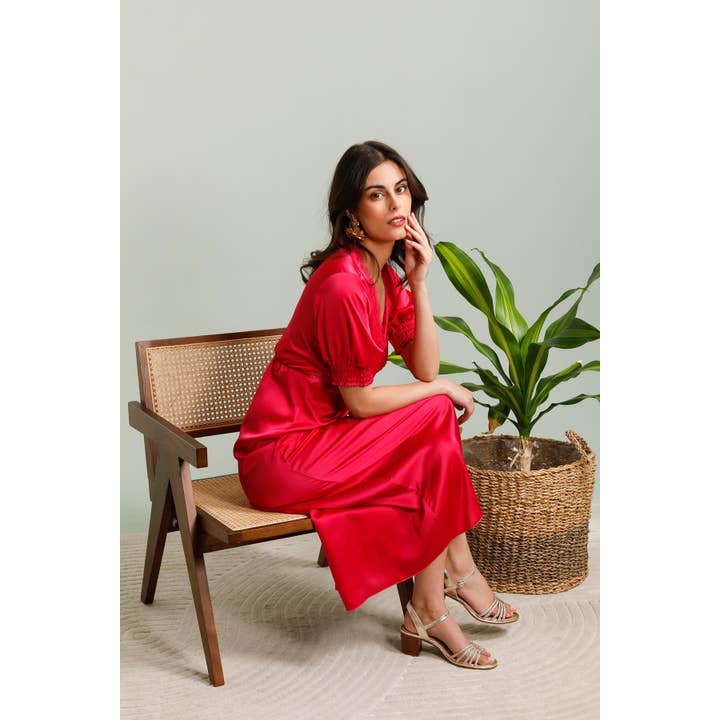 LORIANE - Wholesale Dress - Women's - 10037 Long plain dress