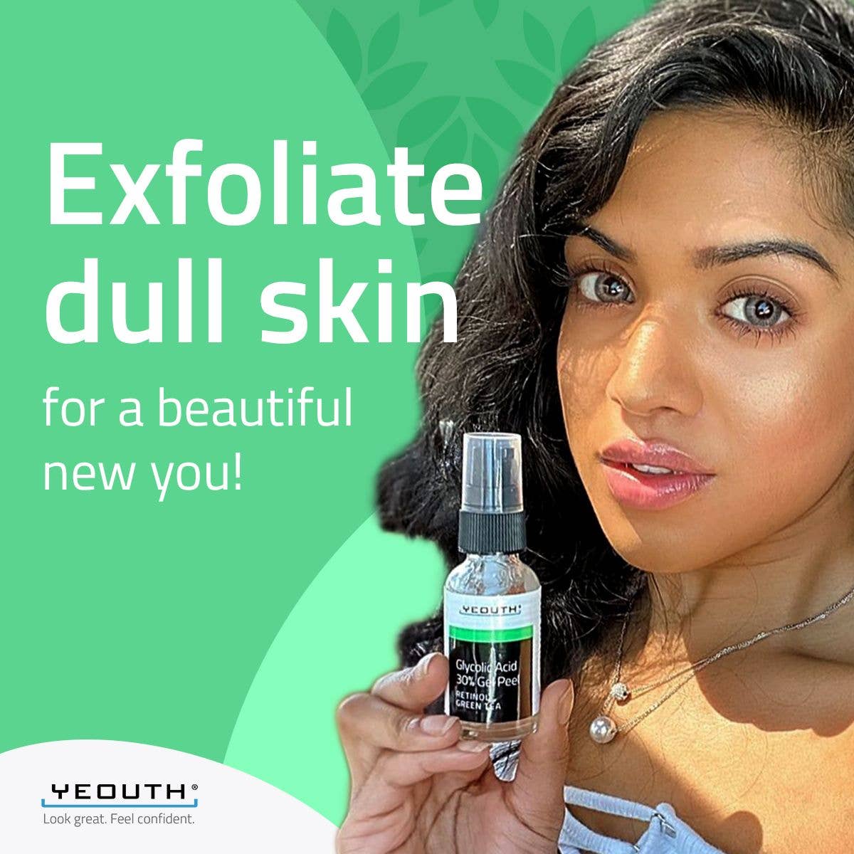 yeouthskincare - Wholesale Facial Peel - YEOUTH Glycolic Acid Peel 30% with Retinol & Green Tea 2oz5