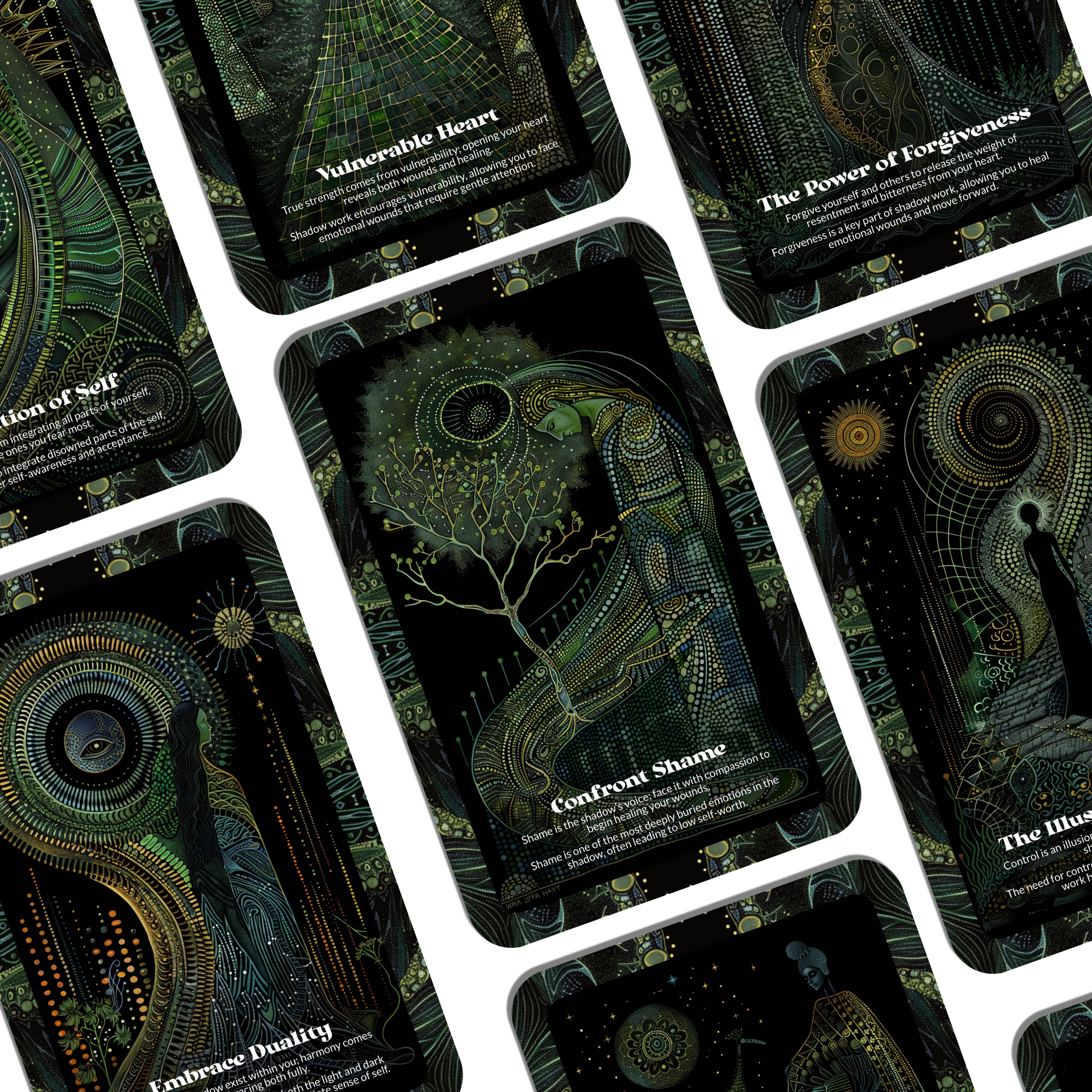 Ibiza Tarot USA - Wholesale Tarot/Oracle Card - Shadow Work Oracle - 22 Oracle Cards - Confronting and integrating your shadow - By Symbolika - Vision Cards - Divination Tool2