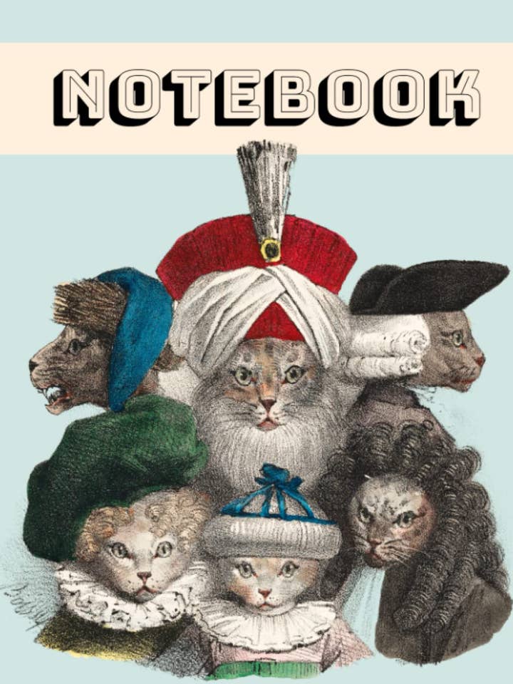 Royal Kitty Cats Notebook/Journal/Diary for wholesale by Moonlite Mama