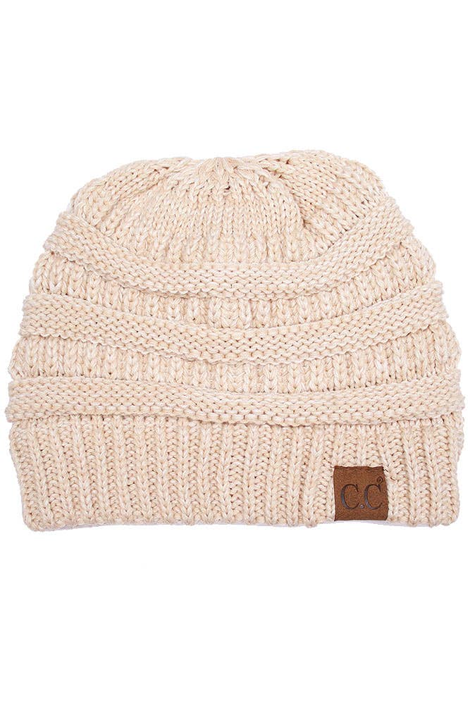 Hana - Wholesale Beanie - Women's - C.C Two Tone Color Knit Beanie16