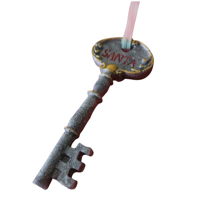 Enfeite de chave mágica do Papai Noel por atacado de Blue Bourbon Designs