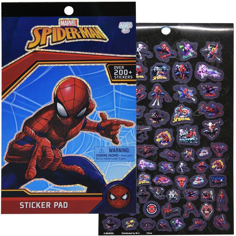 Deluxe Import Trading - Wholesale Sticker - Kids & Baby - Spiderman 4 Sheet Foil Cover Sheet Pad0