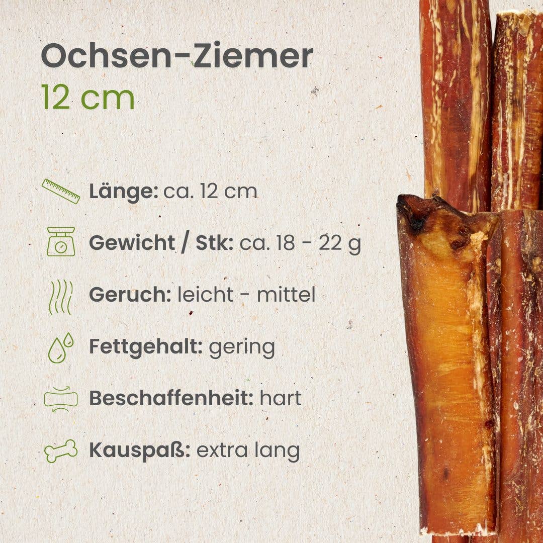 Kauartikel.com GmbH - Vendita all'ingrosso Osso/pelle di manzo - Cani - Pene di bue, 12 cm2