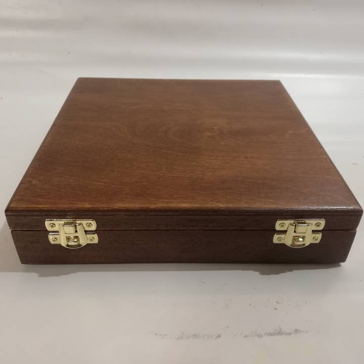 Wooden box for coins, medals, 16 boxes for wholesale by Coins&More