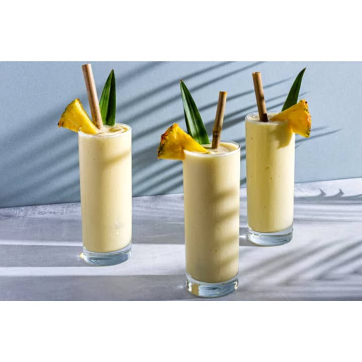 Tipsy Treats - Wholesale Gummy - Exclusive Rose Gold Stand Up Pouch - Sour Piña Colada Babies1