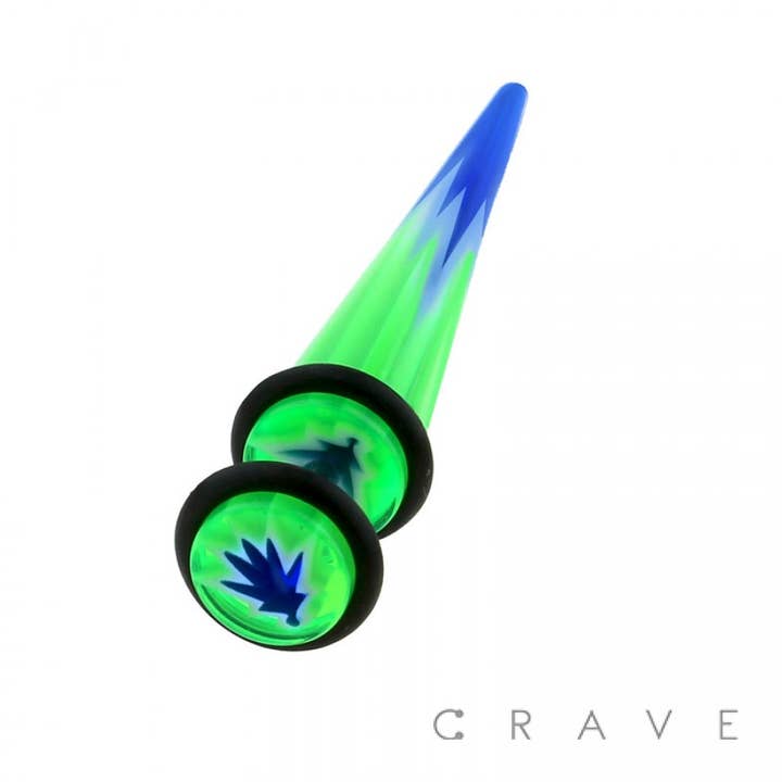 CRAVE - Vente Chaînes visage/corps - FAUX CÔNE ACRYLIQUE AVEC MARBRE DE MARIJUANA6